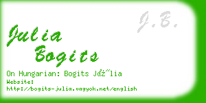 julia bogits business card